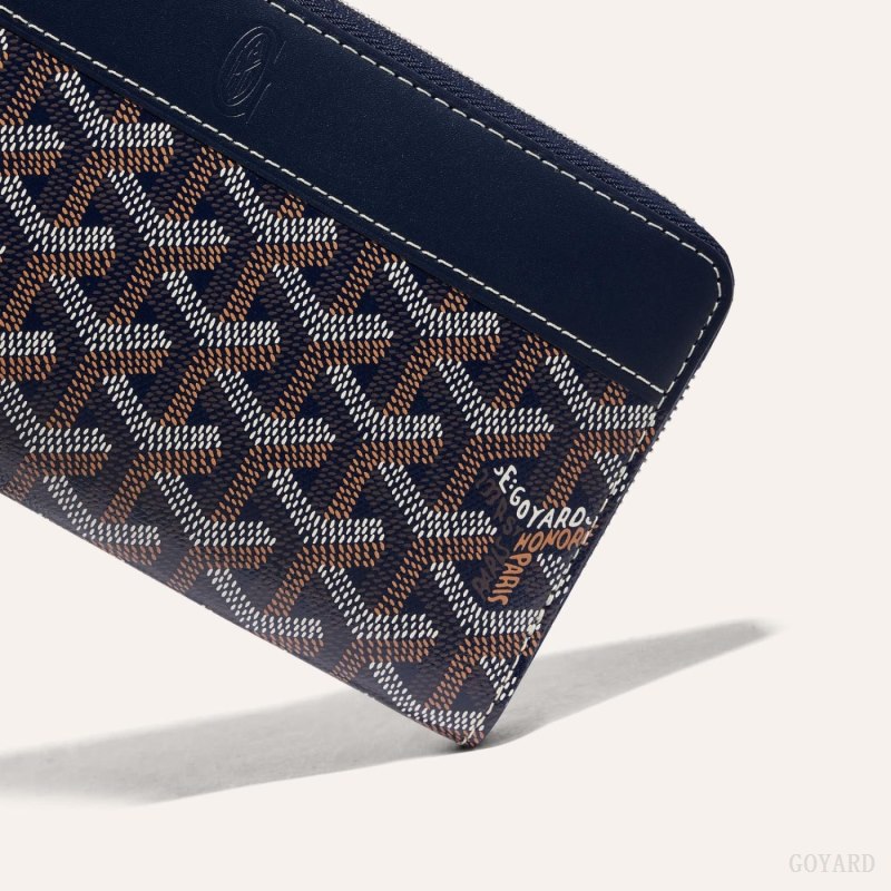 Carteiras Goyard MATIGNON GM WALLET Azul Marinho Azuis | GY-ZDR8774