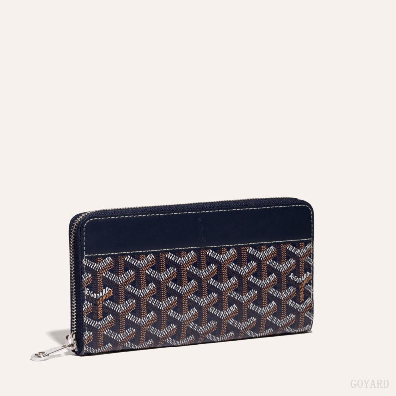 Carteiras Goyard MATIGNON GM WALLET Azul Marinho Azuis | GY-ZDR8774
