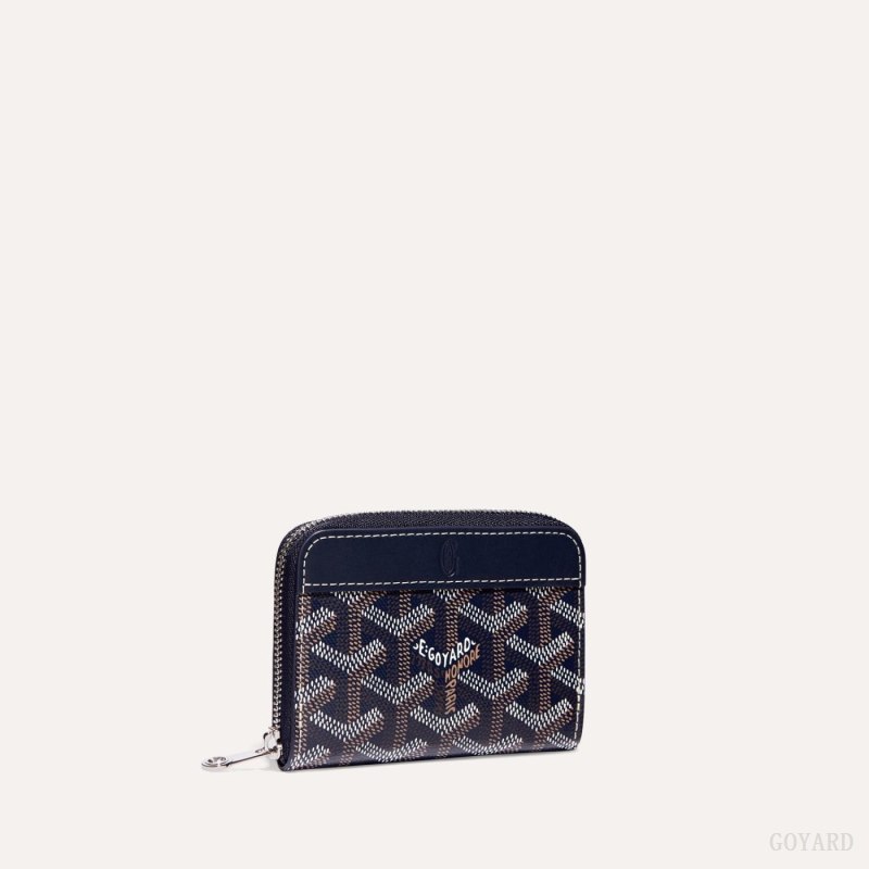 Carteiras Goyard MATIGNON MINI WALLET Azul Marinho Azuis | GY-MYJ0699