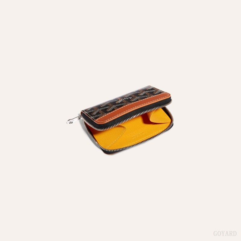 Carteiras Goyard MATIGNON MINI WALLET Pretas Marrom | GY-WCD0732
