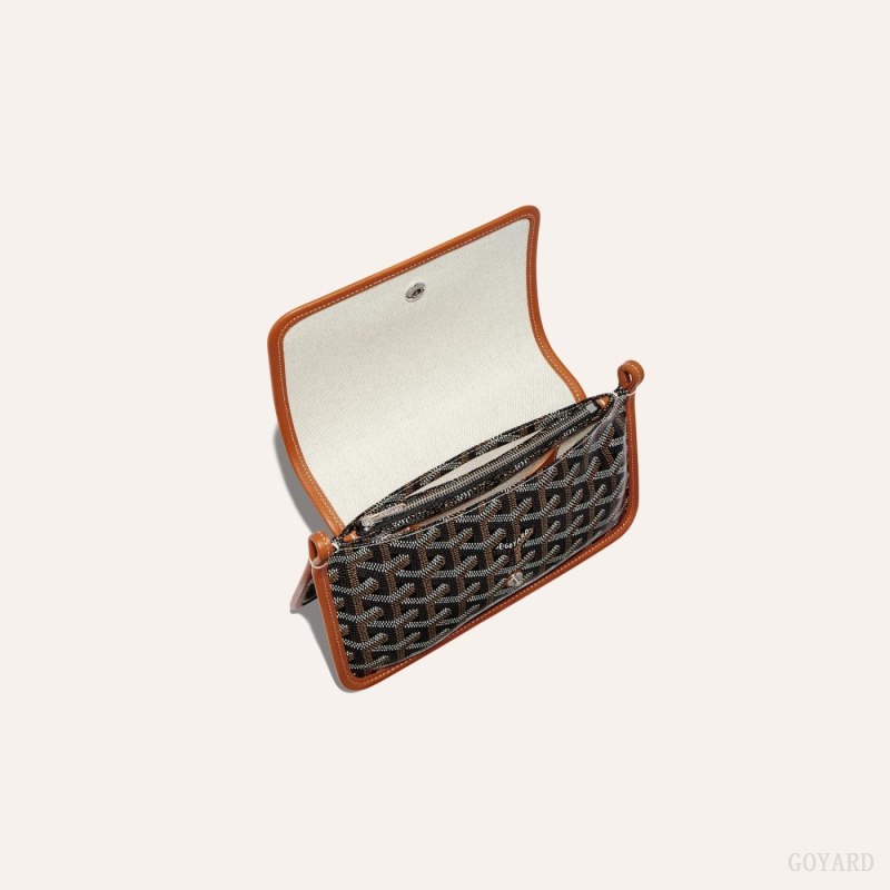 Carteiras Goyard PLUMET POCKET WALLET Pretas Marrom | GY-DTA4743