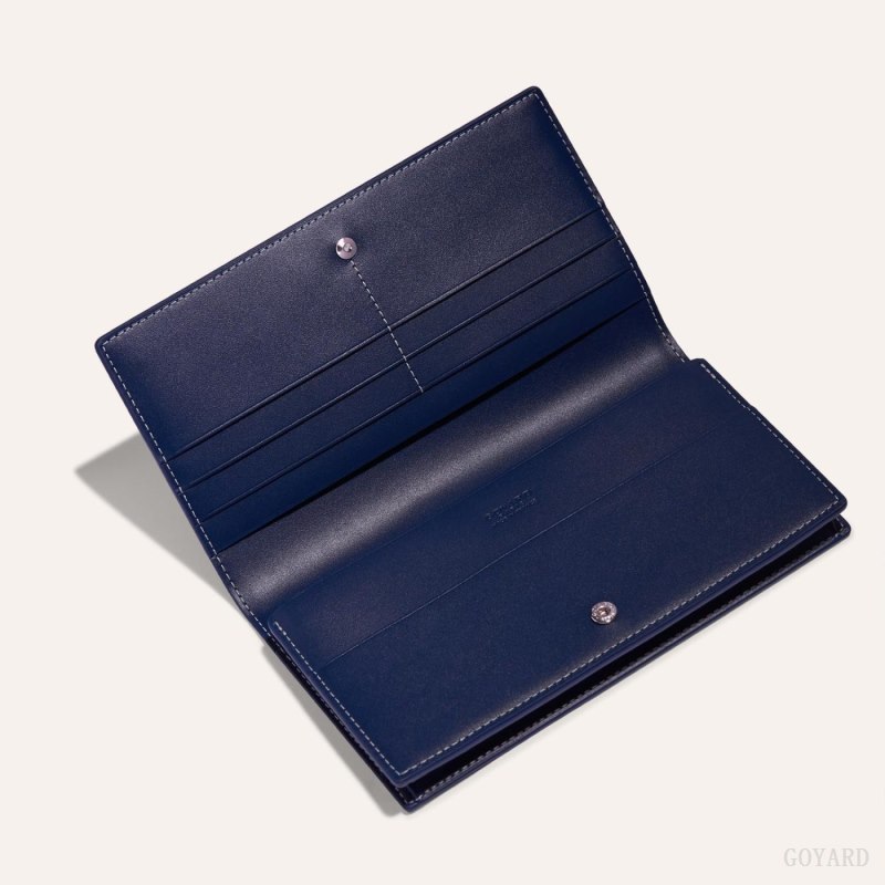 Carteiras Goyard RICHELIEU WALLET Azul Marinho Azuis | GY-HEO0845