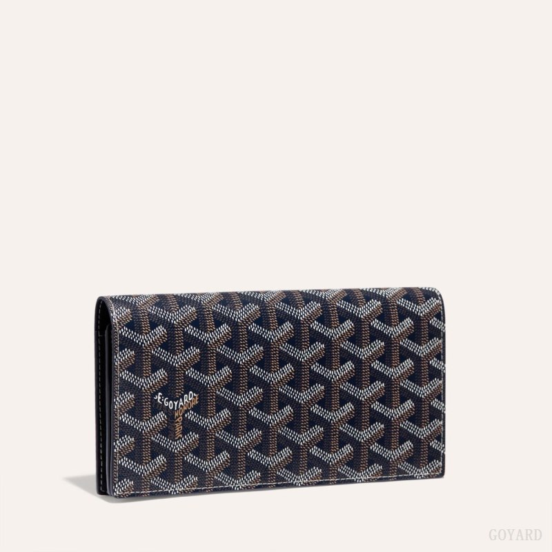 Carteiras Goyard RICHELIEU WALLET Azul Marinho Azuis | GY-HEO0845