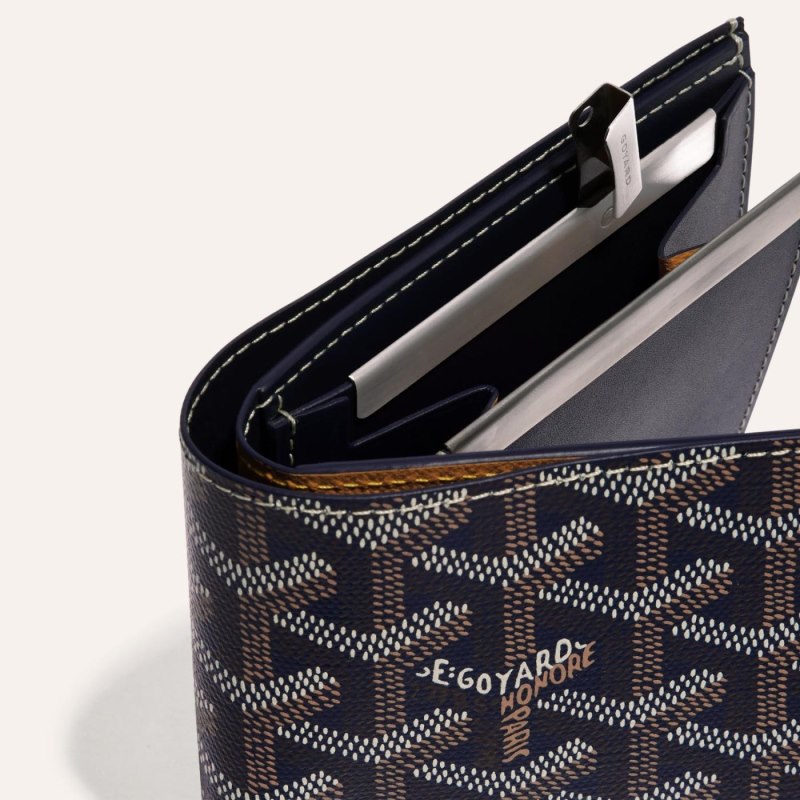 Carteiras Goyard SAINT-FLORENTIN WALLET Azul Marinho Azuis | GY-KUT9720