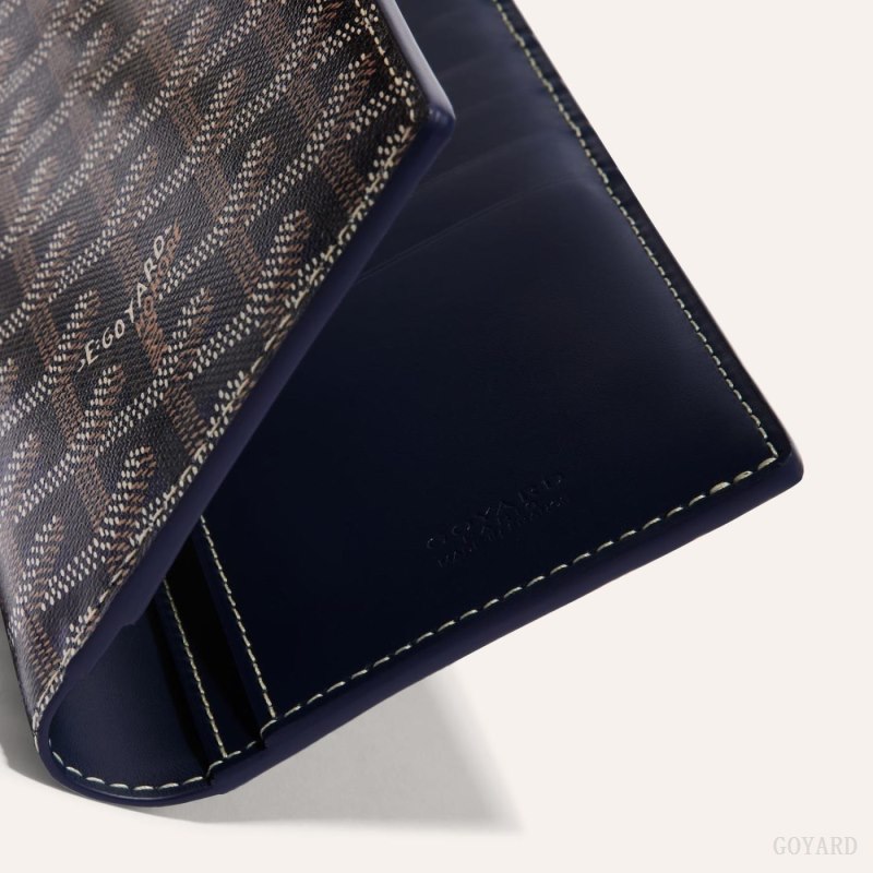Carteiras Goyard SAINT-ROCH WALLET Azul Marinho Azuis | GY-JIM1569
