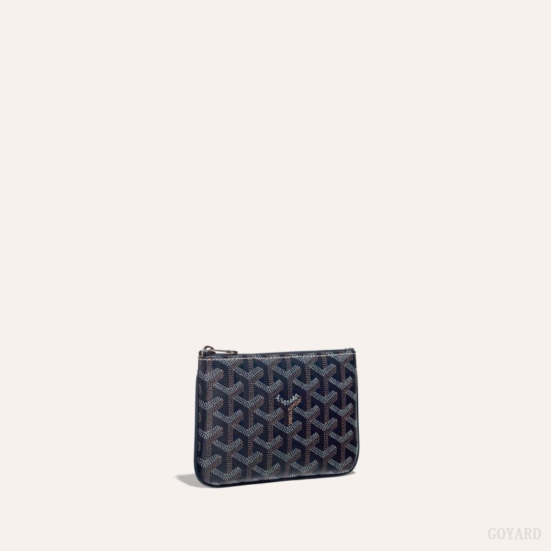 Carteiras Goyard SÉNAT MINI WALLET Azul Marinho Azuis | GY-JGU7653