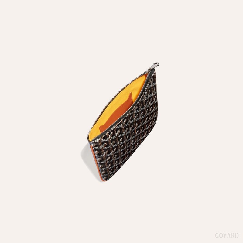 Carteiras Goyard SÉNAT MINI WALLET Pretas Marrom | GY-MYA4590