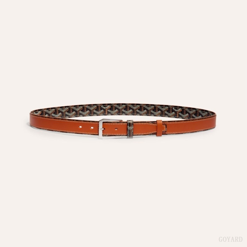 Cintos Goyard FREGATE BELT Pretas Marrom | GY-XDS3752