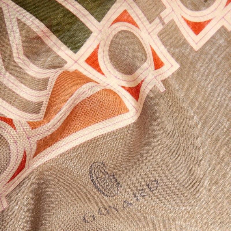 Lenços Goyard Muffler N°4 Bege | GY-VWH0398