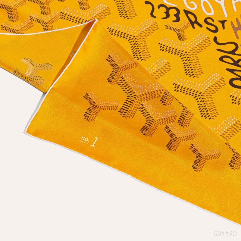Lenços Goyard SCARF N°1 Amarelas | GY-XYX7926