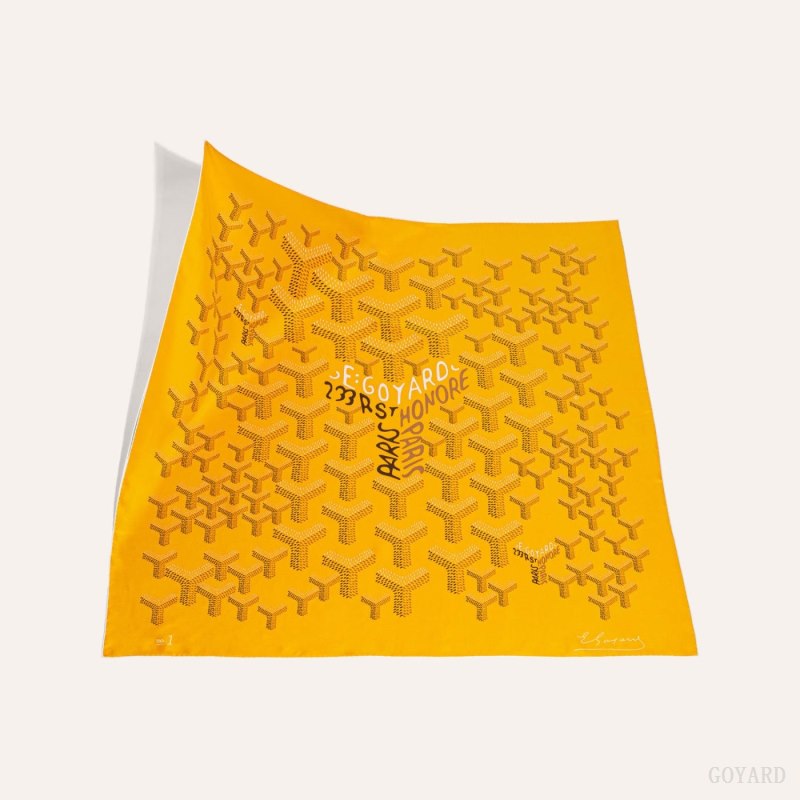 Lenços Goyard SCARF N°1 Amarelas | GY-XYX7926