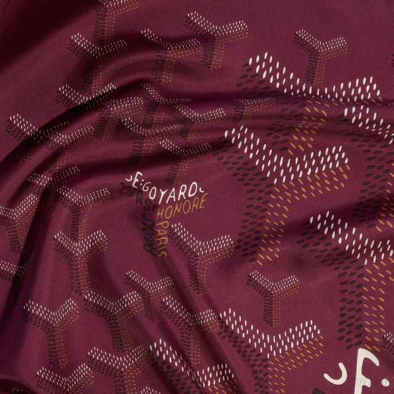Lenços Goyard SCARF N°1 Bordeaux | GY-ODV3754