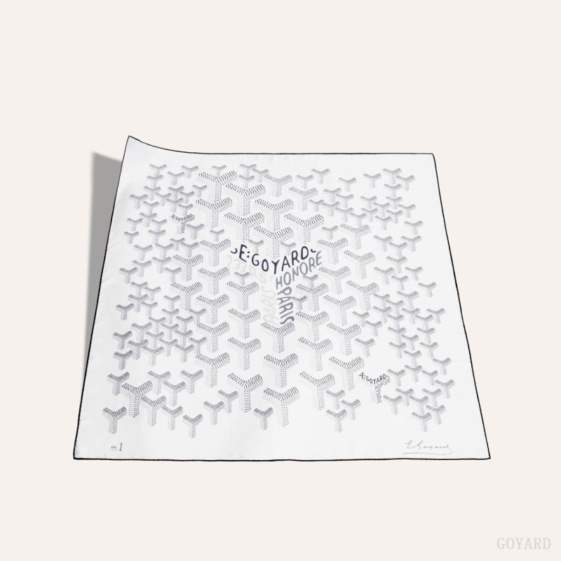 Lenços Goyard SCARF N°1 Branco | GY-GVD6789