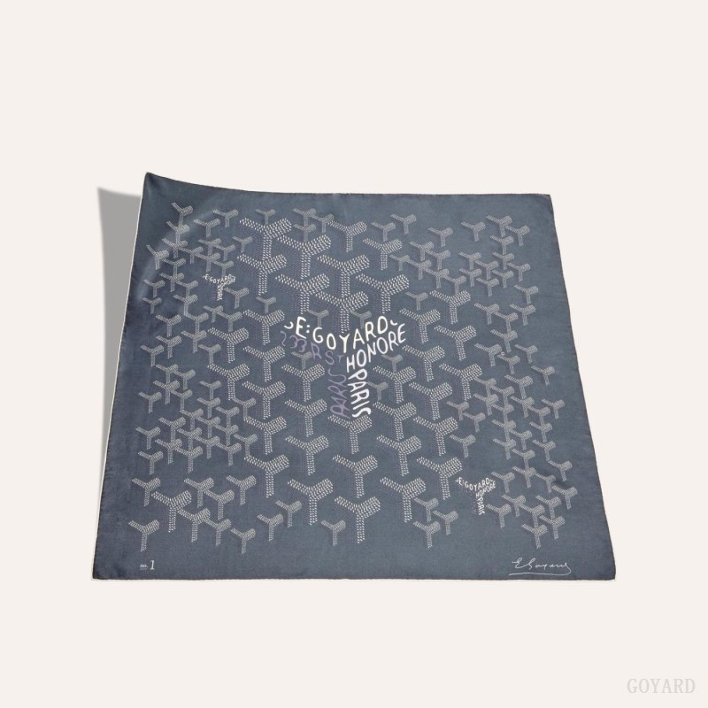Lenços Goyard SCARF N°1 Cinzentas | GY-RNO2687