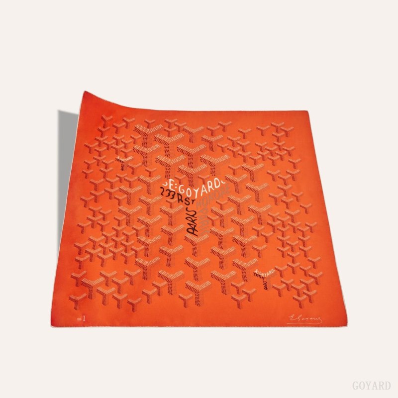 Lenços Goyard SCARF N°1 Laranja | GY-FCF5563