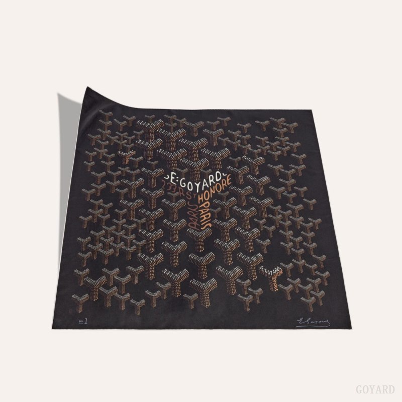 Lenços Goyard SCARF N°1 Pretas | GY-XZF6568
