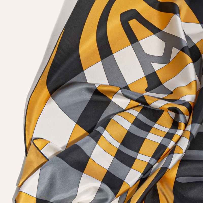 Lenços Goyard SCARF N°2 Amarelas Pretas | GY-JPP1085