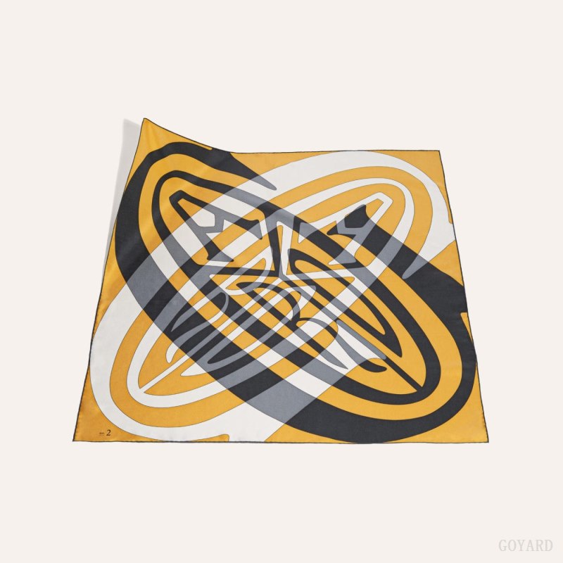 Lenços Goyard SCARF N°2 Amarelas Pretas | GY-JPP1085