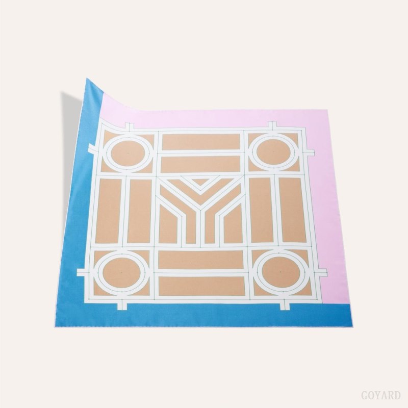 Lenços Goyard SCARF N°4 Rosa Vermelhas | GY-FWO6388