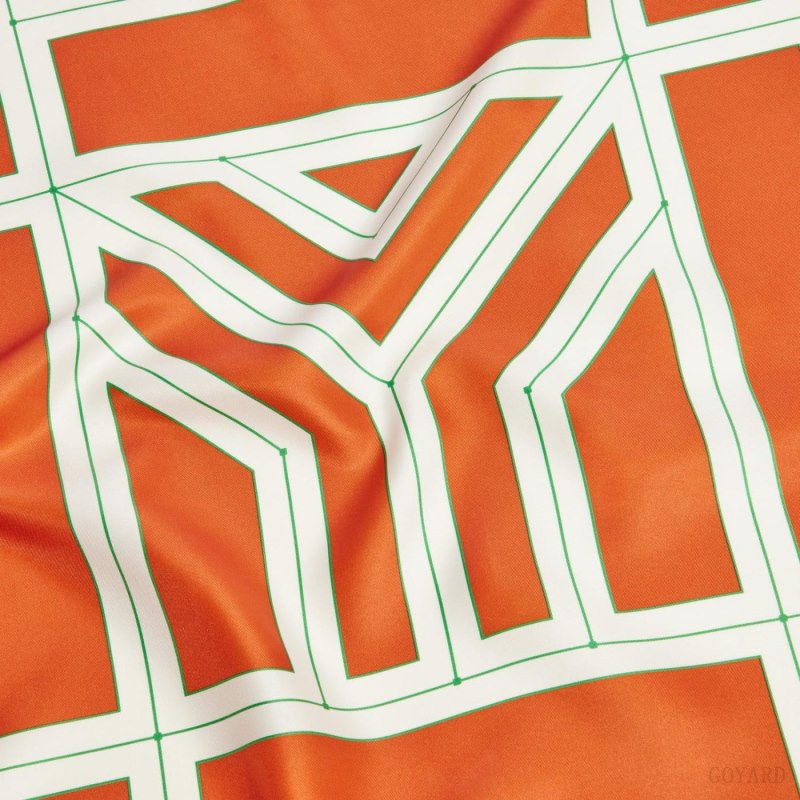Lenços Goyard SCARF N°4 Rosa Vermelhas | GY-FWO6388