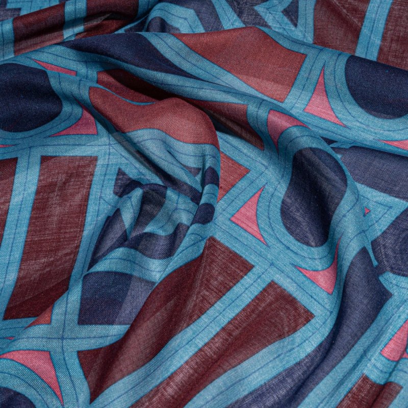 Lenços Goyard Shawl N°4 Azul Marinho Azuis Bordeaux | GY-HOA9049