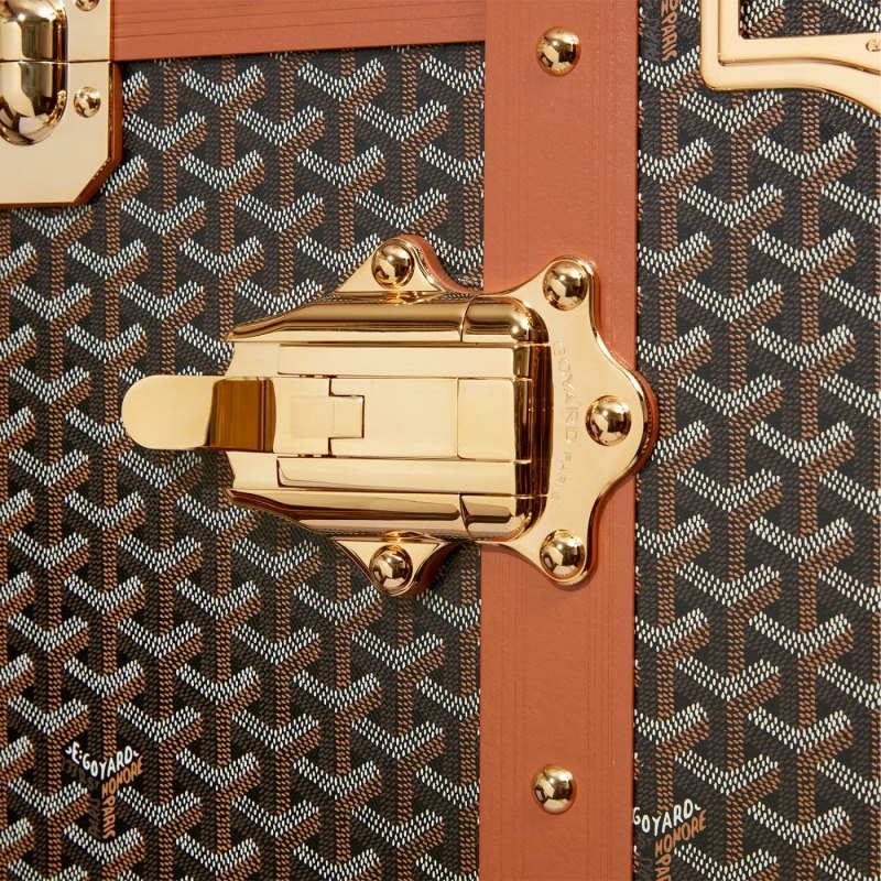 Mala Goyard ARMOIRE TRUNK Pretas Marrom | GY-QYP6811