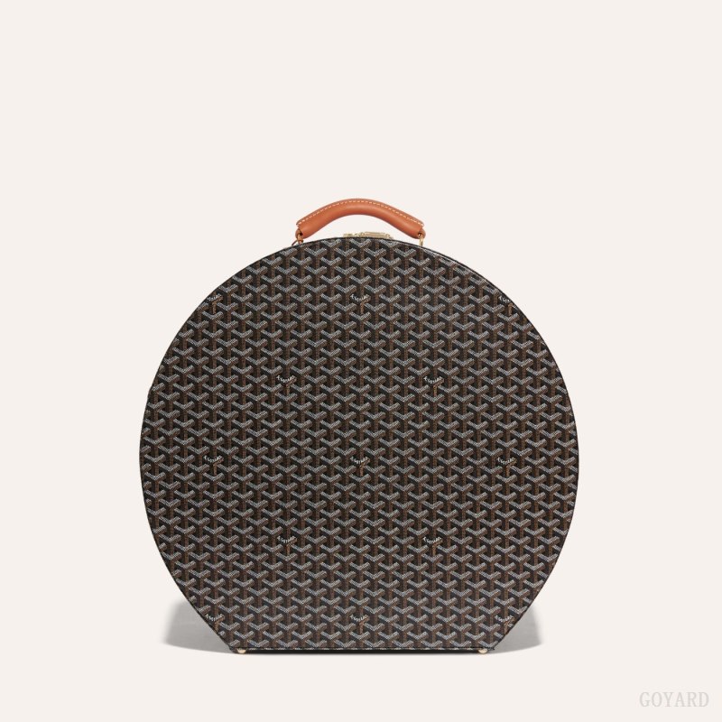Mala Goyard BOITE CHAPEAU Pretas Marrom | GY-HBM9358