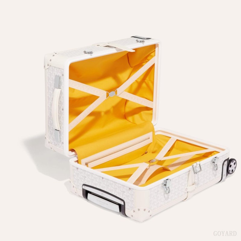Mala Goyard BOURGET PM TROLLEY CASE Branco | GY-EYY6028