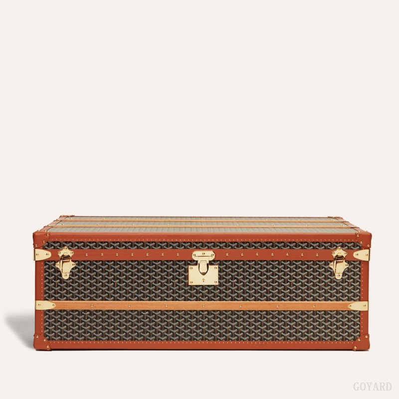 Mala Goyard CABINE TRUNK Pretas Marrom | GY-OQB4385