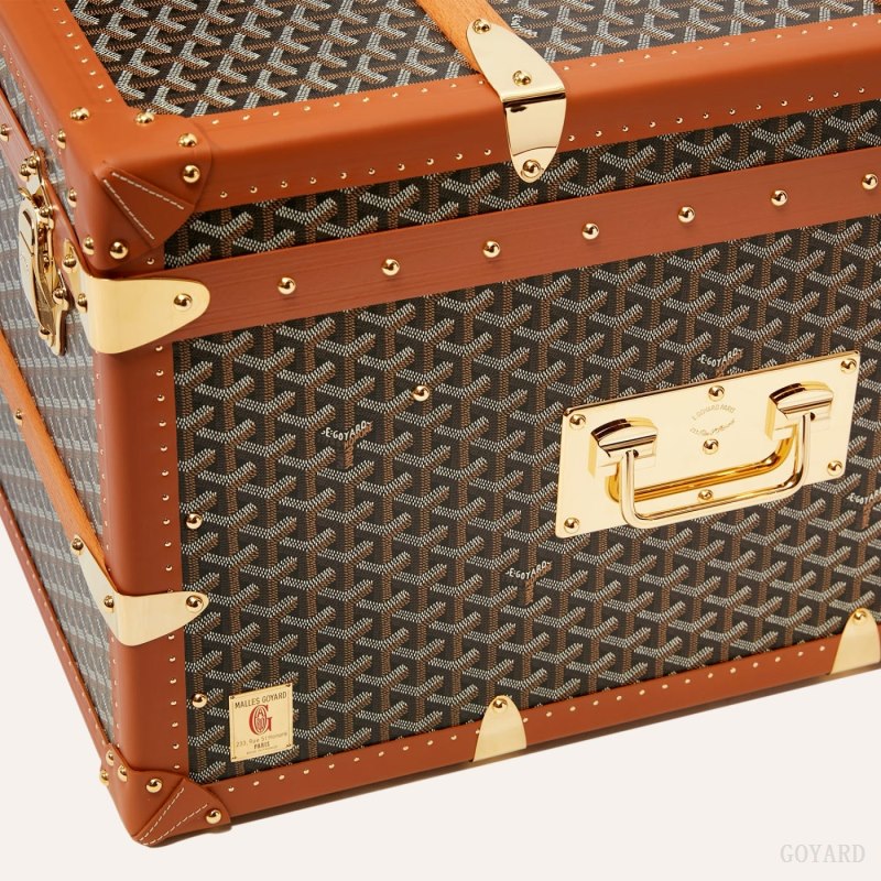 Mala Goyard CABINE TRUNK Pretas Marrom | GY-OQB4385