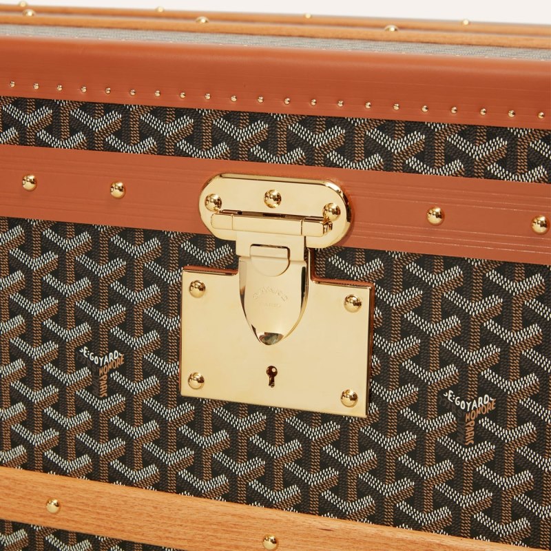 Mala Goyard CABINE TRUNK Pretas Marrom | GY-OQB4385