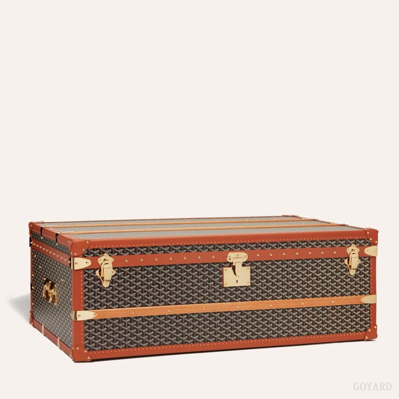 Mala Goyard CABINE TRUNK Pretas Marrom | GY-OQB4385