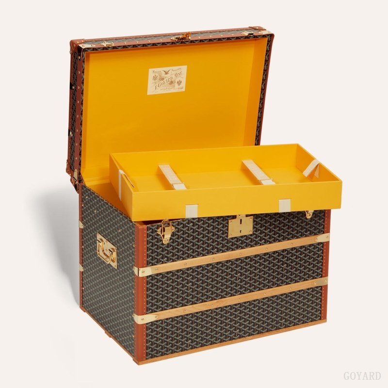 Mala Goyard COURRIER TRUNK Pretas Marrom | GY-YTA5675