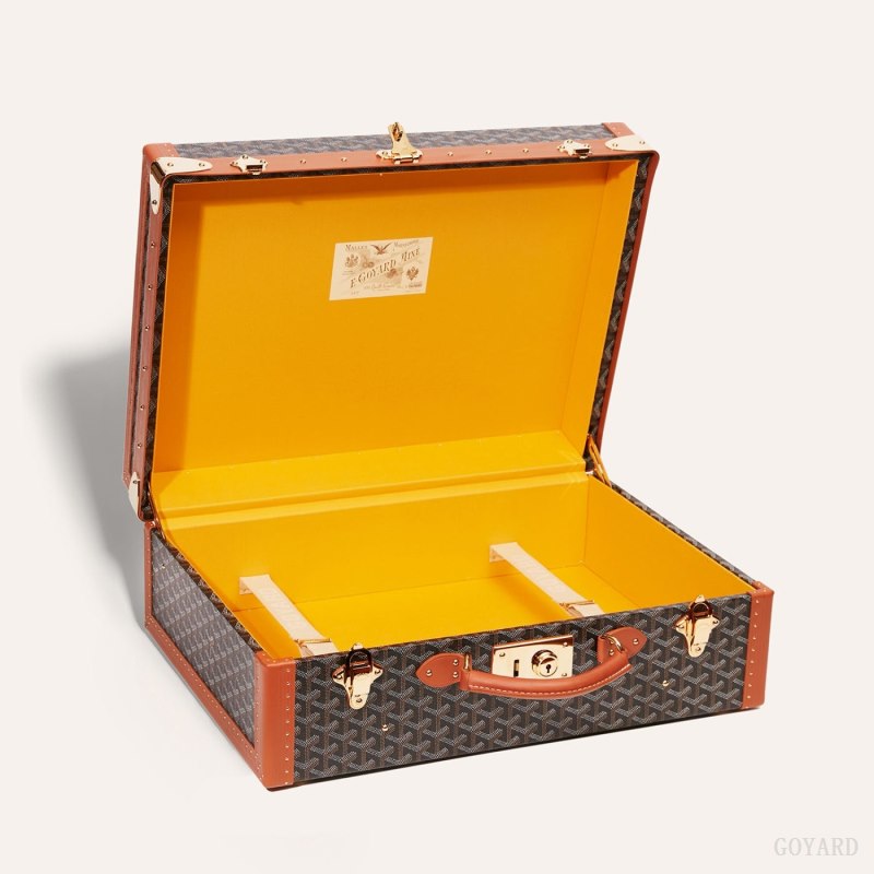 Mala Goyard GRAND HÔTEL 50 CASE Pretas Marrom | GY-KNI7208