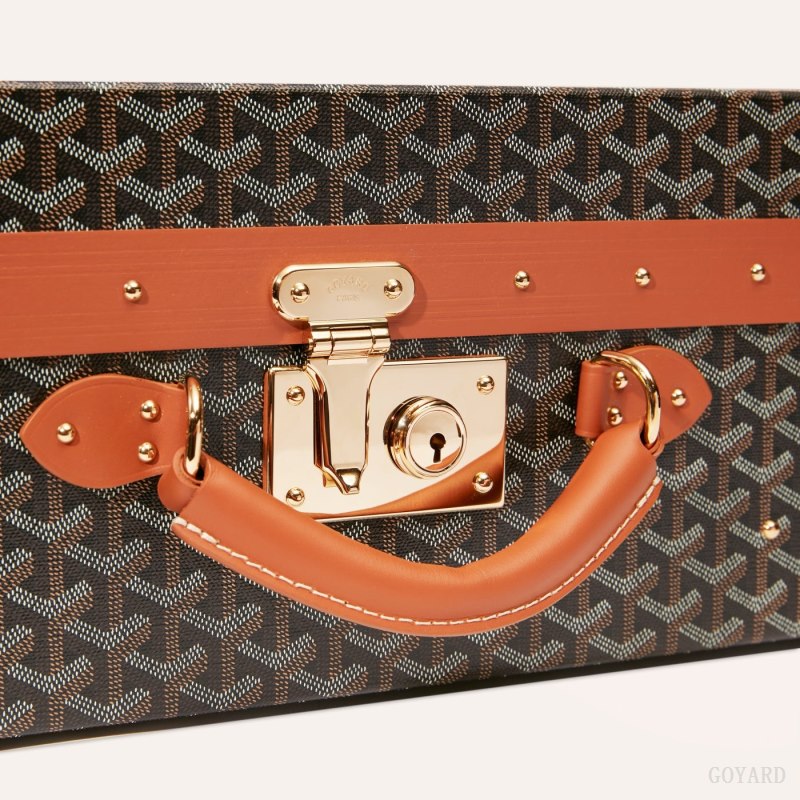 Mala Goyard GRAND HÔTEL 50 CASE Pretas Marrom | GY-KNI7208