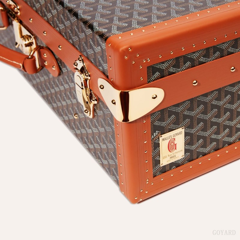 Mala Goyard GRAND HÔTEL 50 CASE Pretas Marrom | GY-KNI7208