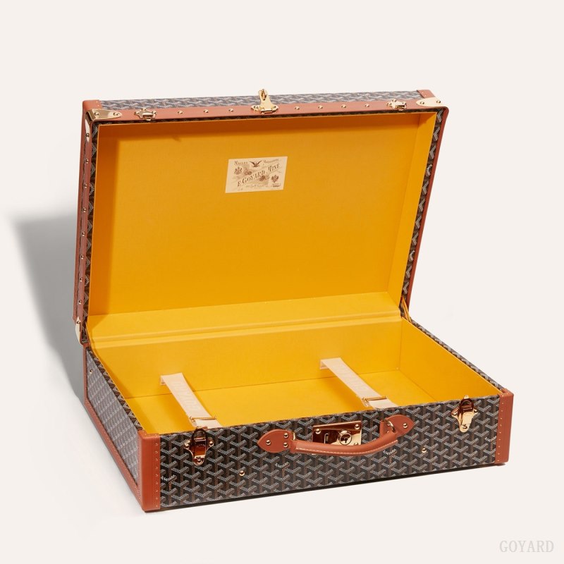 Mala Goyard GRAND HÔTEL 60 CASE Pretas Marrom | GY-AZX5464