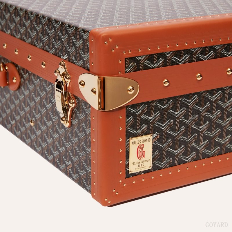 Mala Goyard GRAND HÔTEL 70 CASE Pretas Marrom | GY-PLD0067