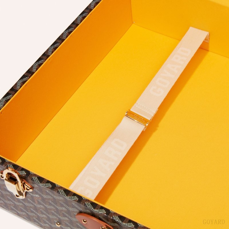 Mala Goyard GRAND HÔTEL 80 CASE Pretas Marrom | GY-APF1312