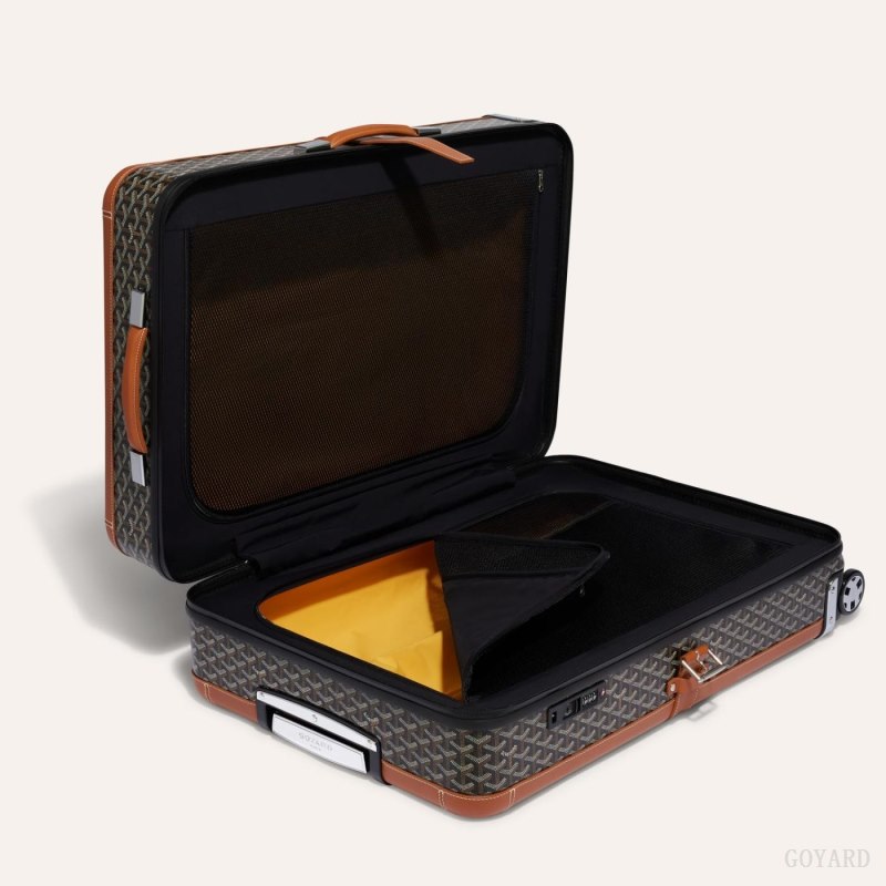 Mala Goyard SATOLAS GM ROLLING SUITCASE Pretas Marrom | GY-LNL8138