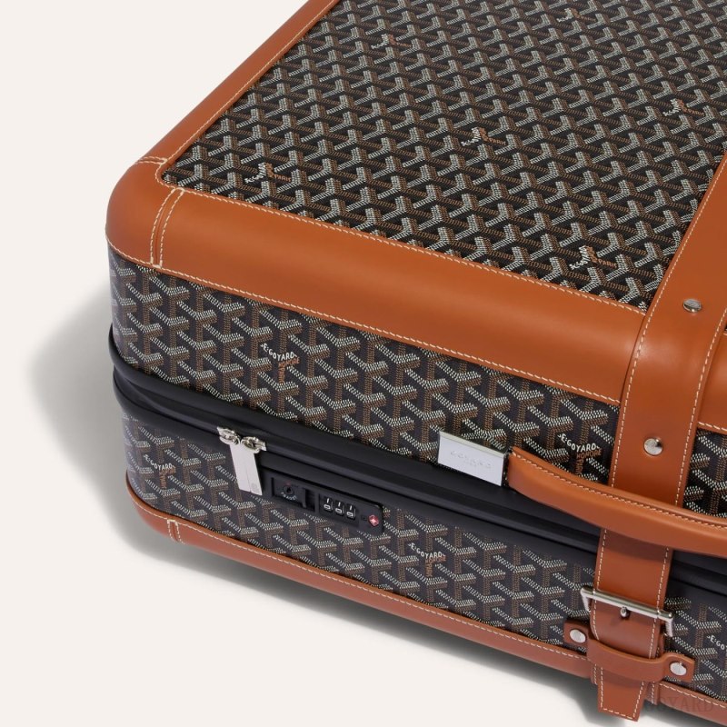 Mala Goyard SATOLAS GM ROLLING SUITCASE Pretas Marrom | GY-LNL8138