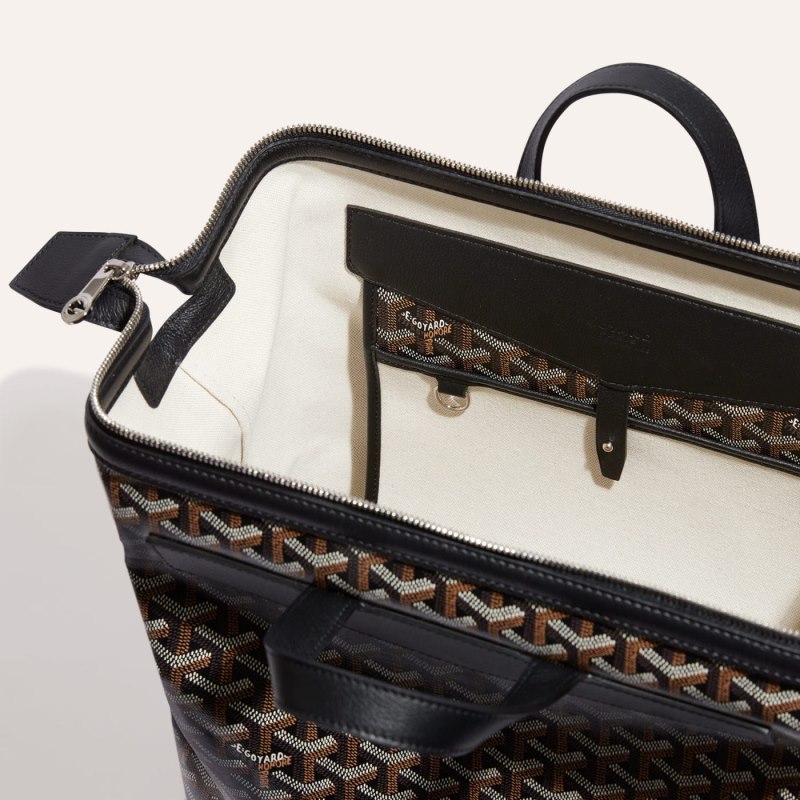 Mochilas Goyard Cisalpin Backpack Pretas | GY-TLB4070