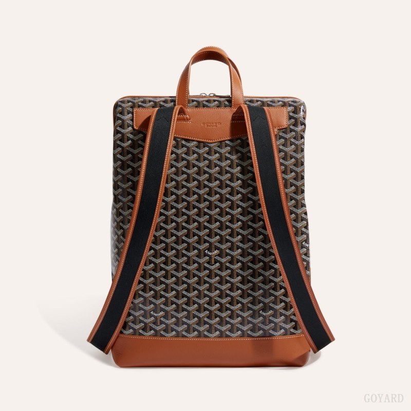 Mochilas Goyard Cisalpin Backpack Pretas Marrom | GY-EWZ1663