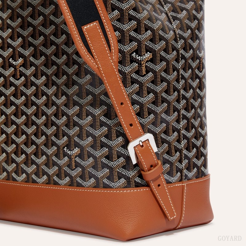 Mochilas Goyard Cisalpin Backpack Pretas Marrom | GY-EWZ1663