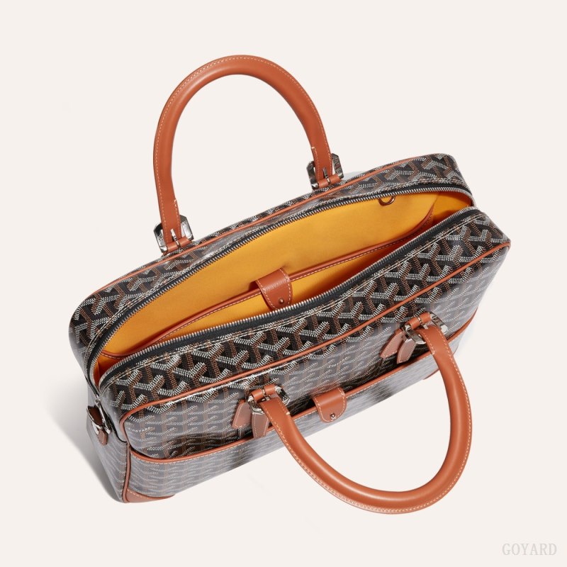 Pasta Goyard Ambassade MM Document Case Pretas Marrom | GY-CJG5702
