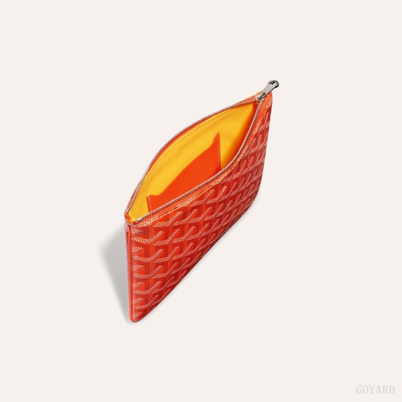 Pequenos Artigos de Couro Goyard SÉNAT PM POCKET Laranja | GY-XGR2497