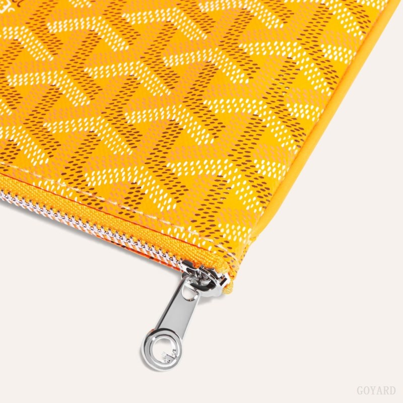Pequenos Artigos de Couro Goyard SÉNAT PM POCKET Amarelas | GY-YQF0635
