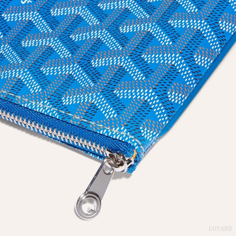 Pequenos Artigos de Couro Goyard SÉNAT PM POCKET Azuis | GY-JAG6966