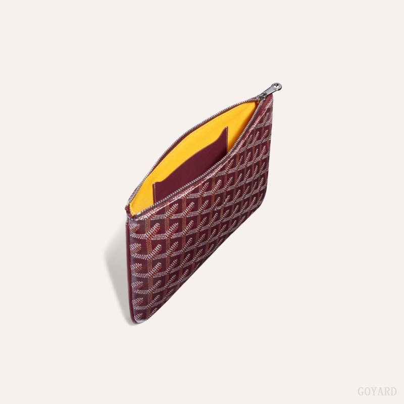 Pequenos Artigos de Couro Goyard SÉNAT PM POCKET Bordeaux | GY-DRD5279