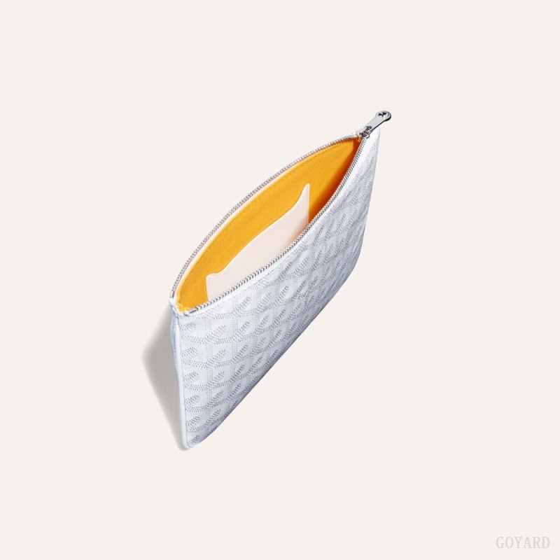 Pequenos Artigos de Couro Goyard SÉNAT PM POCKET Branco | GY-EGI2827